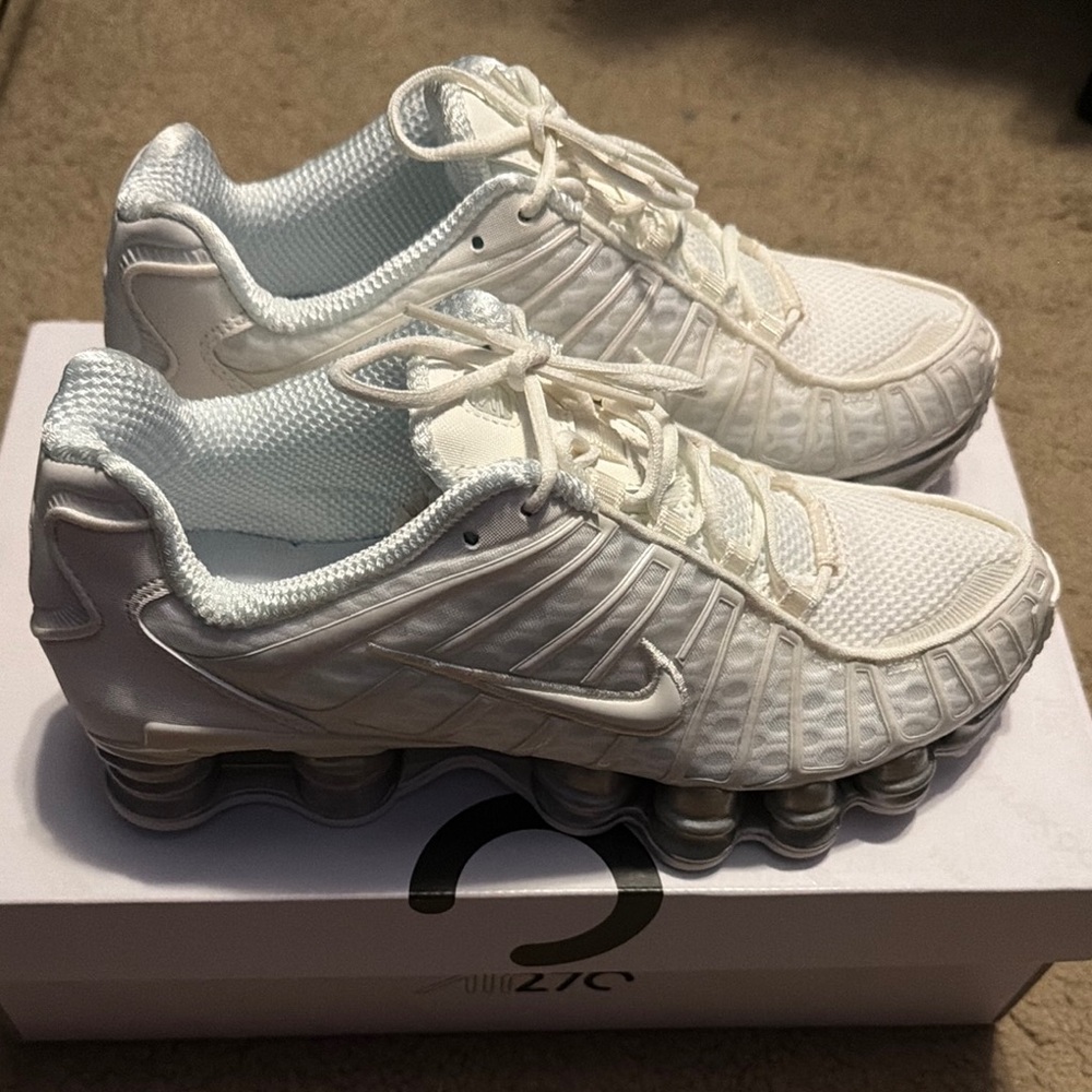 Nike Shox TL White Silver